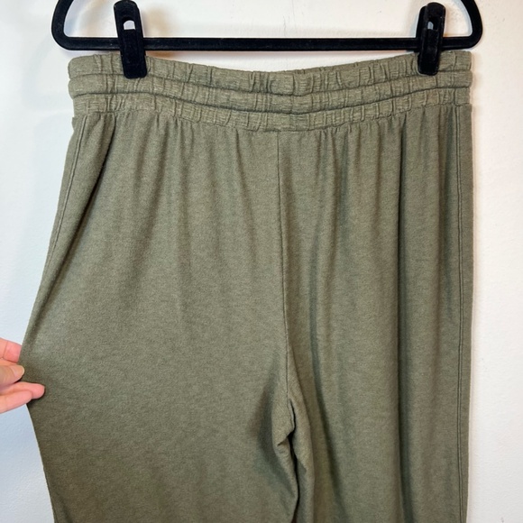 Anthropologie Saturday Sunday  Women's Billie Textured Jogger Pants Olive  Large - Picture 11 of 12